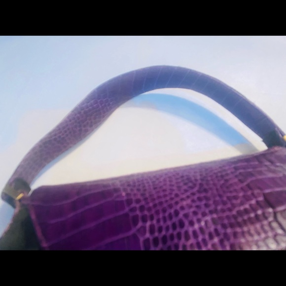 LUCA LUCA Purple/Black Flap Shoulder Bag - Picture 3 of 10